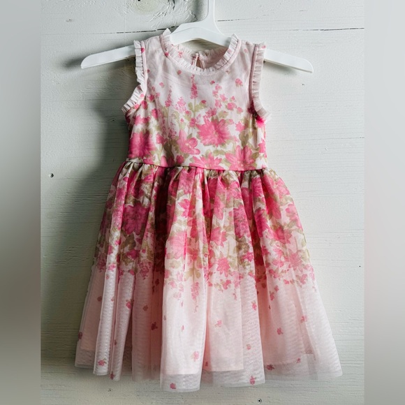 Zenzi Girls' Sleeveless 'Floral' Tulle Dress - Blush Pink XS. NWT - Picture 8 of 10